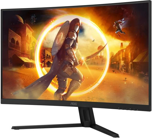 Monitor gaming, AOC, CQ32G4VE, 31.5" QHD 2560x1440 180Hz, VA i lakuar 1500R 1ms GtG HDR10, zi/gri