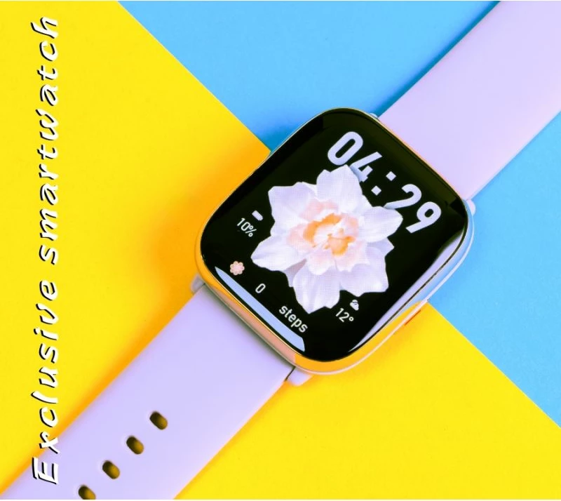 Smartwatch për femra Rubicon, e zezë