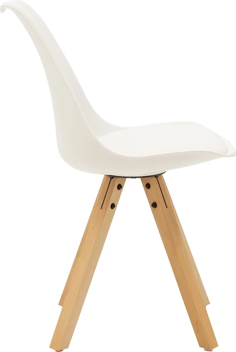 Tavolinë me karrige Balou-Caron, set 5 copë, ngjyrë mermeri të bardhë-natyrale, D100x73cm