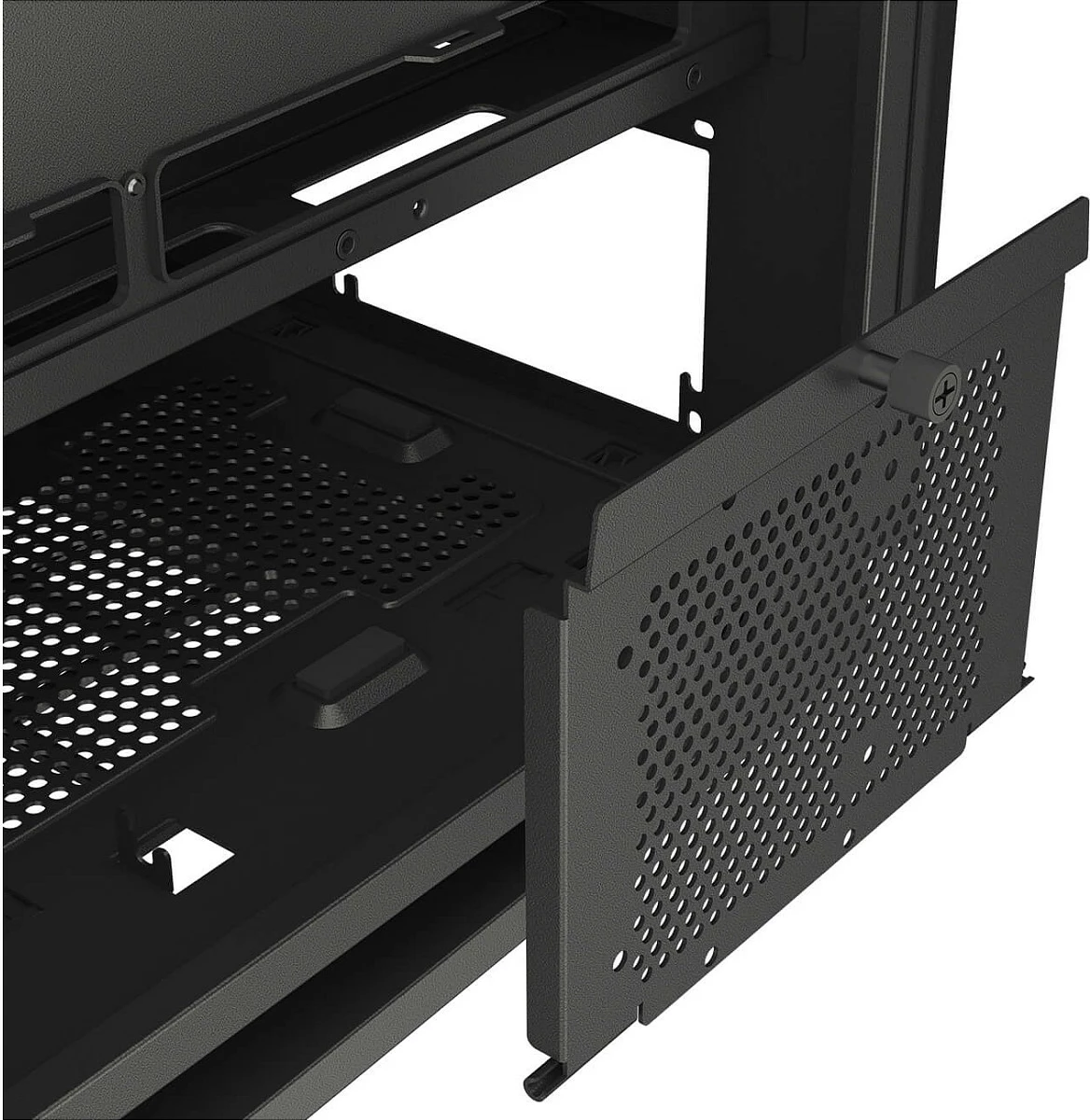 Kasë Cougar FV270 ARGB midi, e zezë