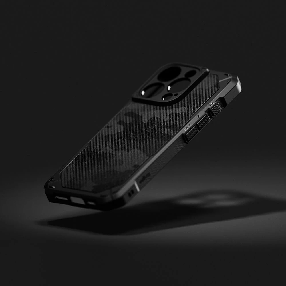Mbështjellës Ringke Rugged Gear MagSafe për iPhone 16 Pro Max, i zi