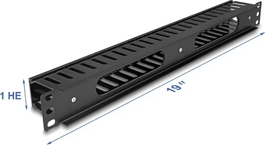 Panel menaxhimi kabllosh DeLOCK 19" 1U, i zi