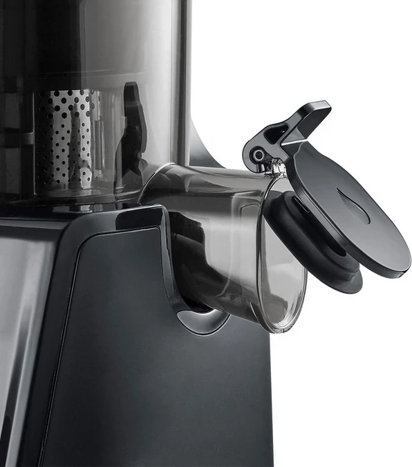 Shtrydhëse e ngadaltë CASO JuiceFit 3512 200 W, e zezë mat, set me 2 enë 800 ml