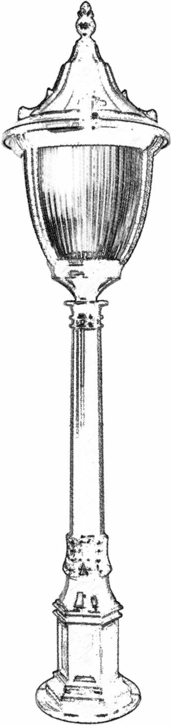Llambë dyshemeje për jashtë, Opviq, BSU-68186-BSY-M1-B, e zezë