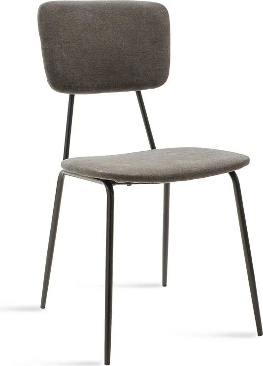 Karrige Tania, ngjyrë gri e errët, këmbë të zeza, set prej 4 copësh