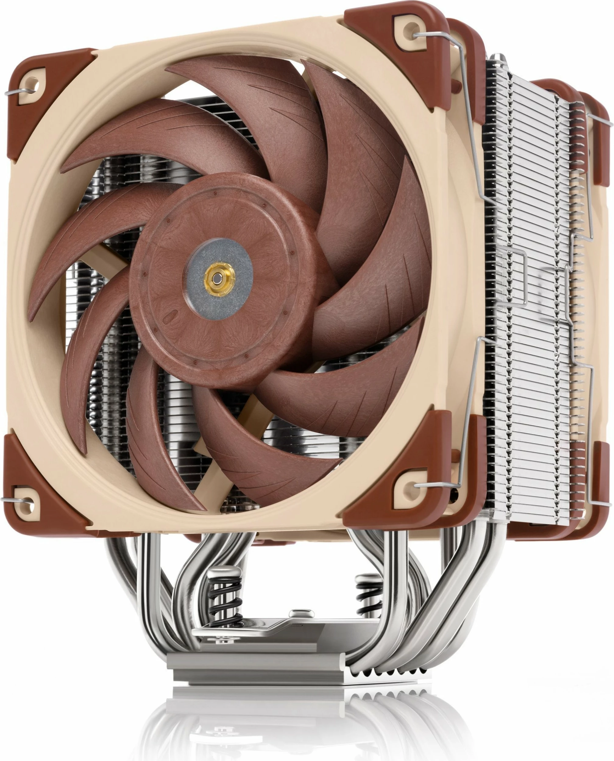 Cooler NOCTUA NH-U12A, 2 ventilatorë, PWM, 120mm, kafe/bezhë