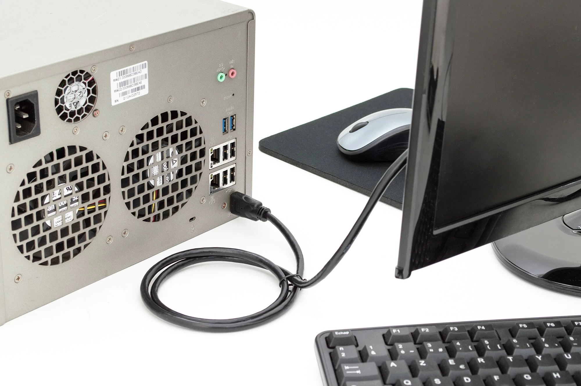 Kabllo HDMI Digitus 5m, High Speed, 4K, HDR, e zezë