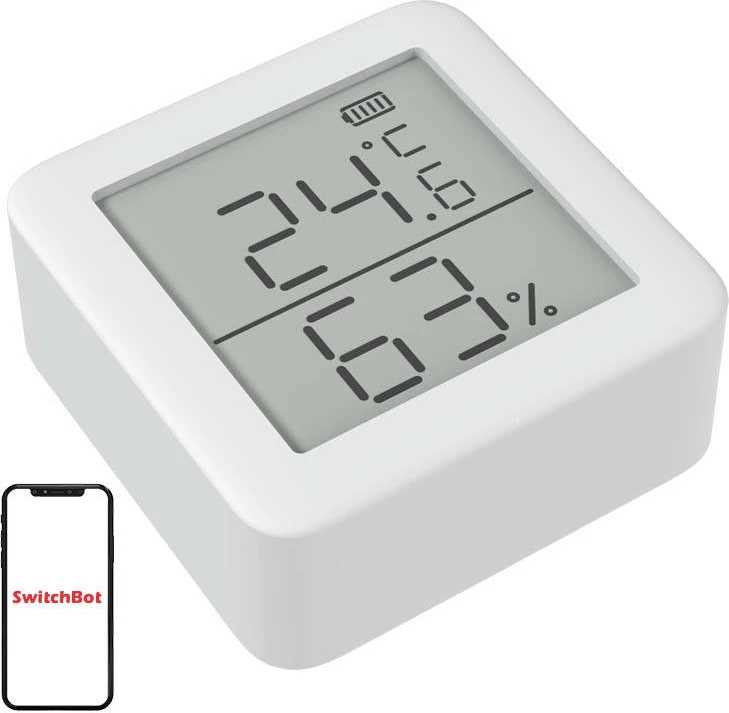 Termometër dhe higrometër SwitchBot MeterTH S1, i bardhë