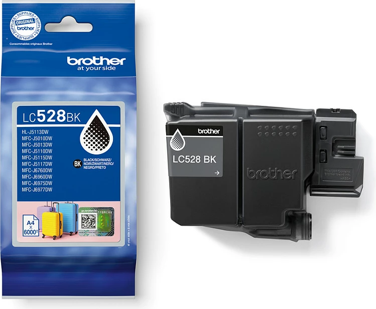 Kartrixh boje Brother LC528BK, 6000 faqe, Ultra High Yield, e zezë