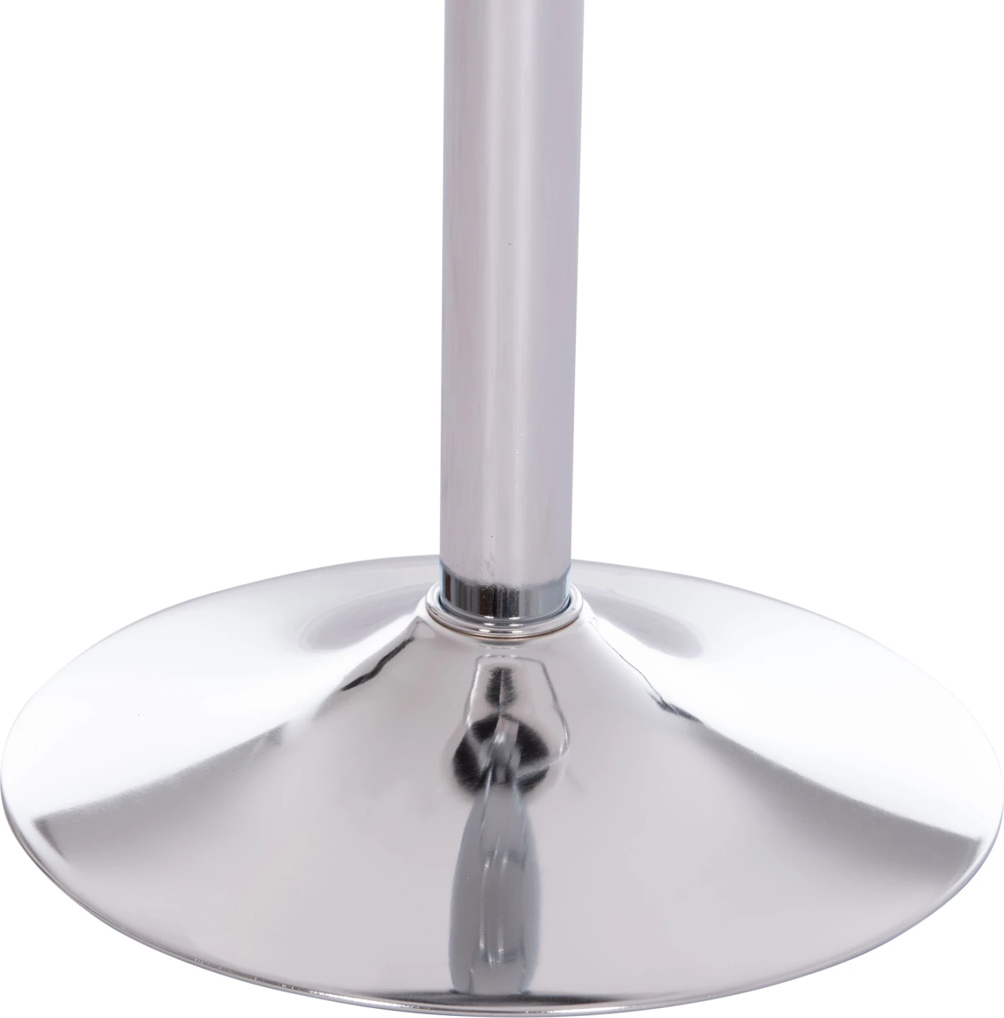 Karrige për bar ROSE, bazë kromi, lëkurë PU e bardhë, set prej 2 copësh, 48x45x105cm