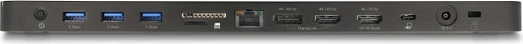 Docking station DeLOCK USB-C Triple Display DisplayLink 4K, 2x HDMI + DisplayPort, LAN, SD/microSD, USB PD 80W, e zezë