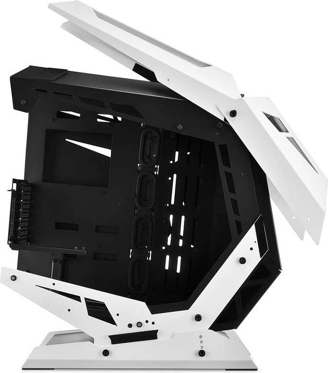 Kasë Sharkoon ELITE SHARK CA700, Tower ATX/micro ATX/Mini-ITX, RGB, xham i kalitur, bardh e zi