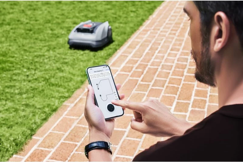Robot kositës bari Ecovacs GOAT 0600 RTK, 600 m², 21 V 2.5 Ah, AIVA 3D, Gri/Zeze