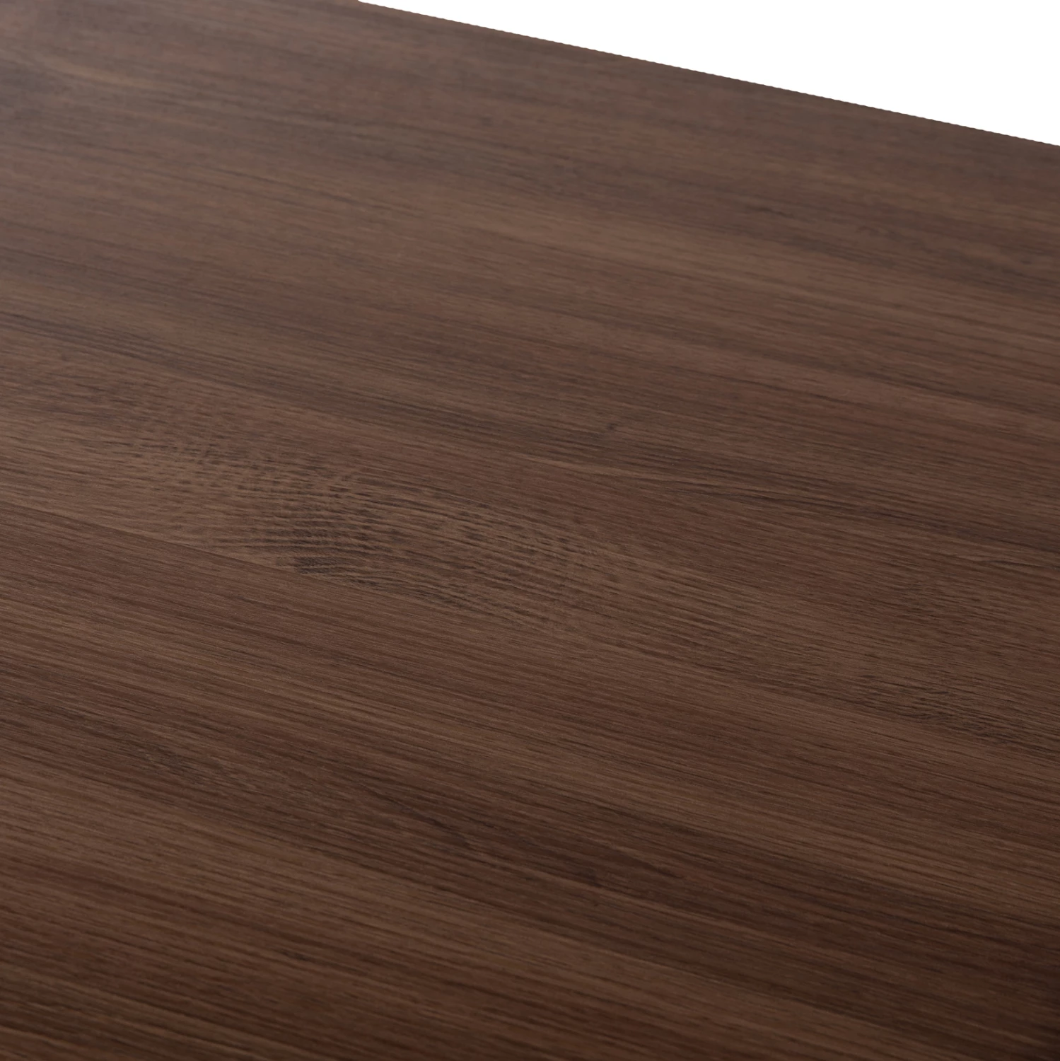 Tavolinë ngrënie JAY, ngjyrë arre, këmbë metalike të zeza, 120x70x76H cm