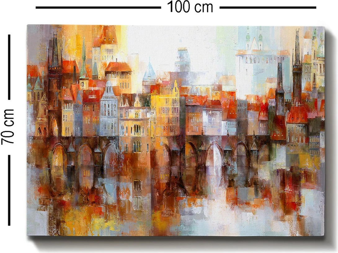 Pikturë dekorative në kanavacë, shumëngjyrëshe, 70x100cm