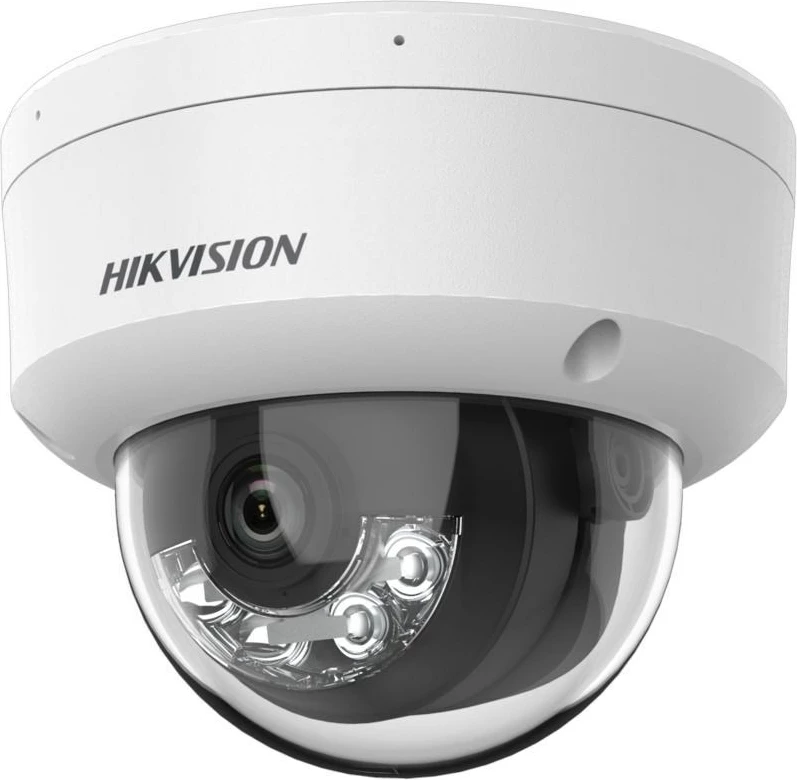Kamerë sigurie dome Hikvision DS-2CD2123G2-LIS2U, IP, 2.8mm, 1920x1080, e bardhë