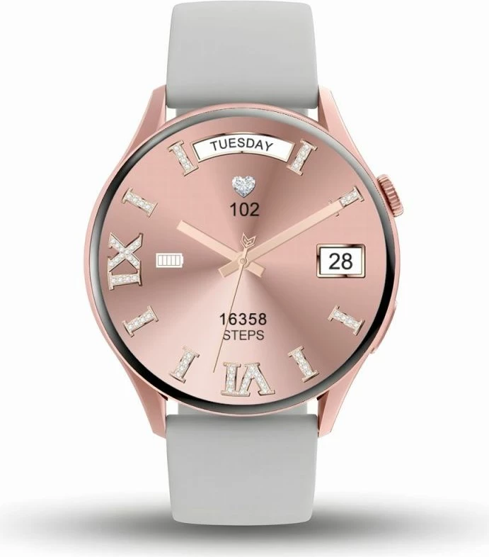 Smartwatch Gravity GT11-8, rrip rozë gold + byzylyk
