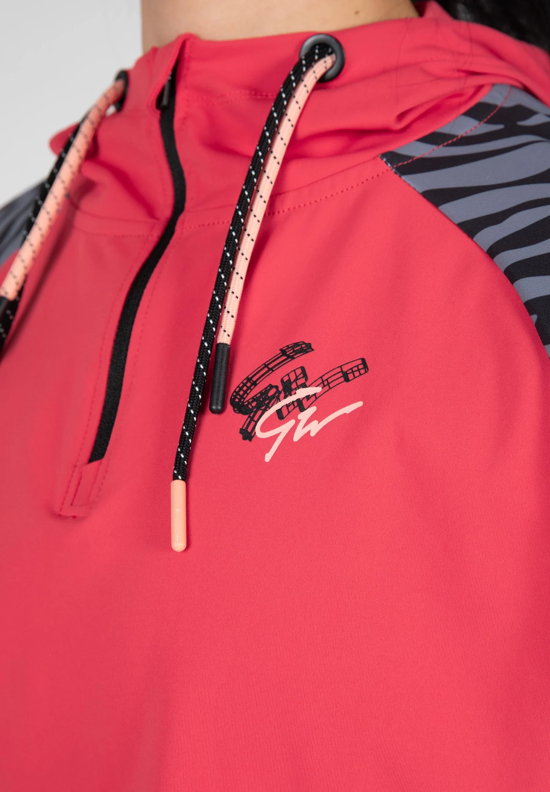 Zion Cropped Hoodie - Red [Madhësia: L]
