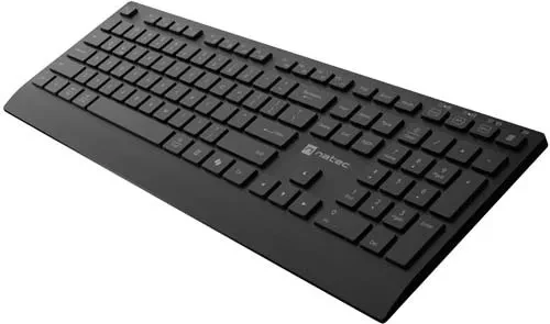 Set tastierë e maus Natec Stingray 2, wireless, full-size, Bluetooth, e zezë