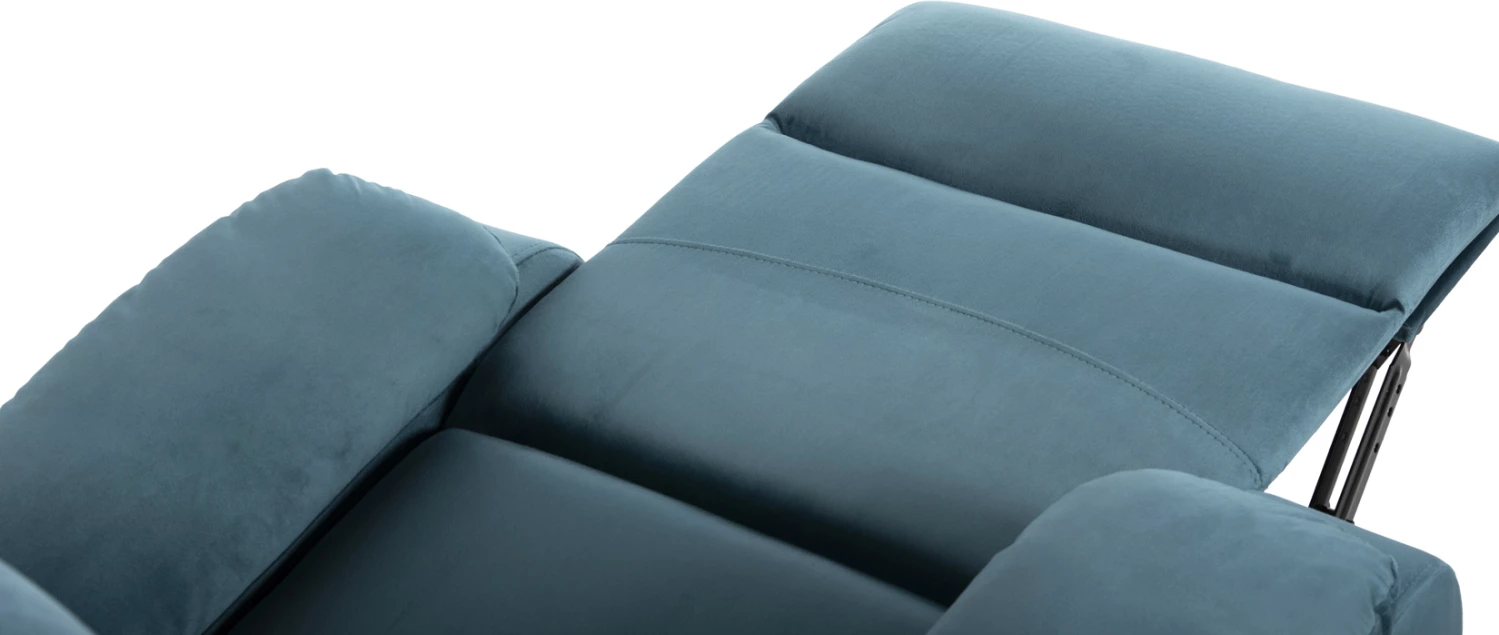 Karrige relaksuese YASUMU FH9783.06, kadife ngjyrë blu petrol, 80x93x100H cm