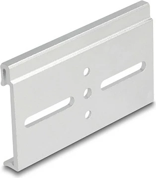Klips montimi DeLOCK 67146 për shinë DIN 35 mm, alumin, argjend