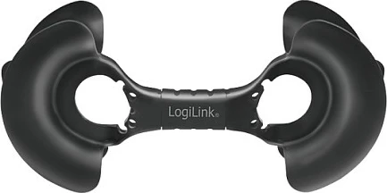 Rrotullues kablli LogiLink, 2-20 m, montim në mur, i zi