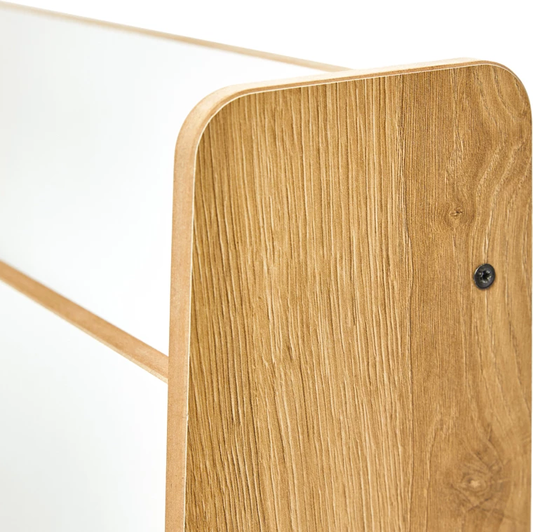 Raft vinç, ngjyrë natyrale-bardhë, MDF, 57x34x55cm