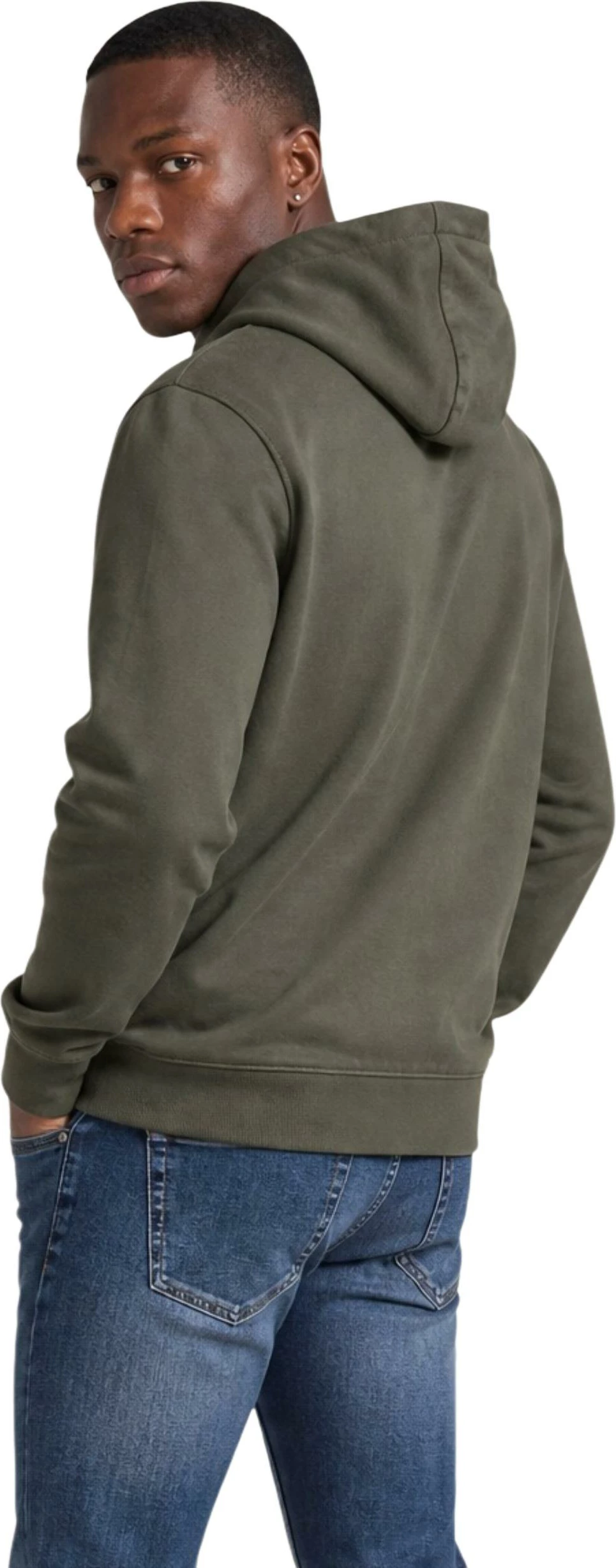 Duks me kapuç Calvin Klein Jeans LV04RG269G për meshkuj, jeshile ulliri [Madhësia: M]