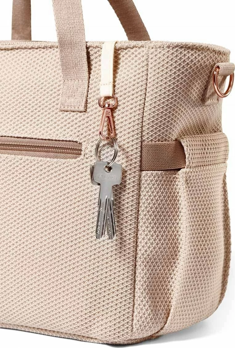 Çantë mami për karrocë BabyOno Carmen 1571/02, 9 xhepa, dyshek ndërrimi, beige