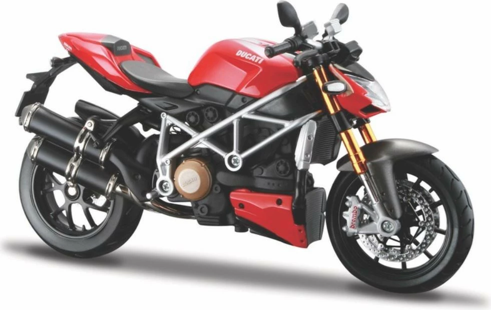 Model motor Maisto Ducati Streetfighter S 1:12, Kuq, Zi