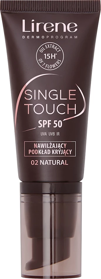 Fondatinë Lirene Single Touch SPF50 02 Natural 30ml për femra