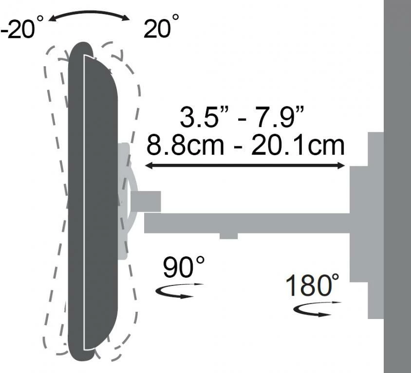 Mbajtës për TV Sbox LCD-441, 23“ - 55“