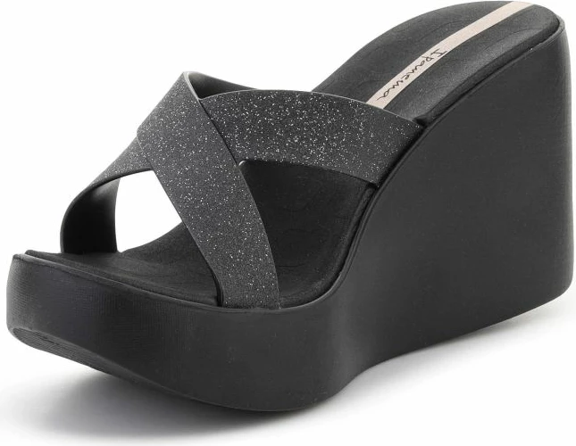 Shlapa femrash Ipanema High Fashion II Slide 83646-BQ589, të zeza/glitter/bezhë [Madhësia: 38]