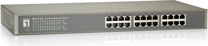 Switch LevelOne FSW-2450, 24 porte, Fast Ethernet, i pa menaxhuar