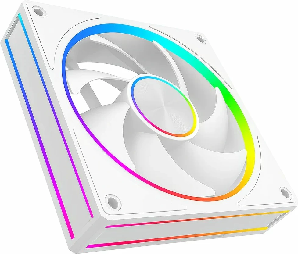 Ventilator për kasë PC Modecom Volcano Loop 120 ARGB (FAN-LOOP-120S-ARGB-200) 120mm PWM, White, 1 copë