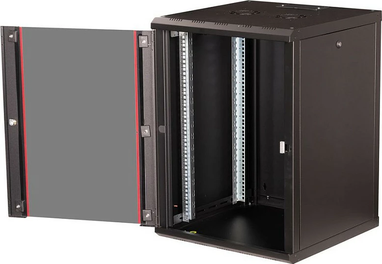 Kabinet rrjeti ROLINE Pro 19" 16U, 600x600mm, derë xhami, muror, i zi