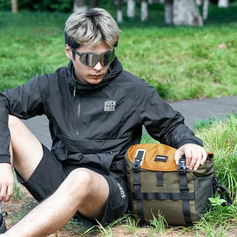 Çantë timoni për biçikletë Rockbros W019, e gjelbër-portokalli