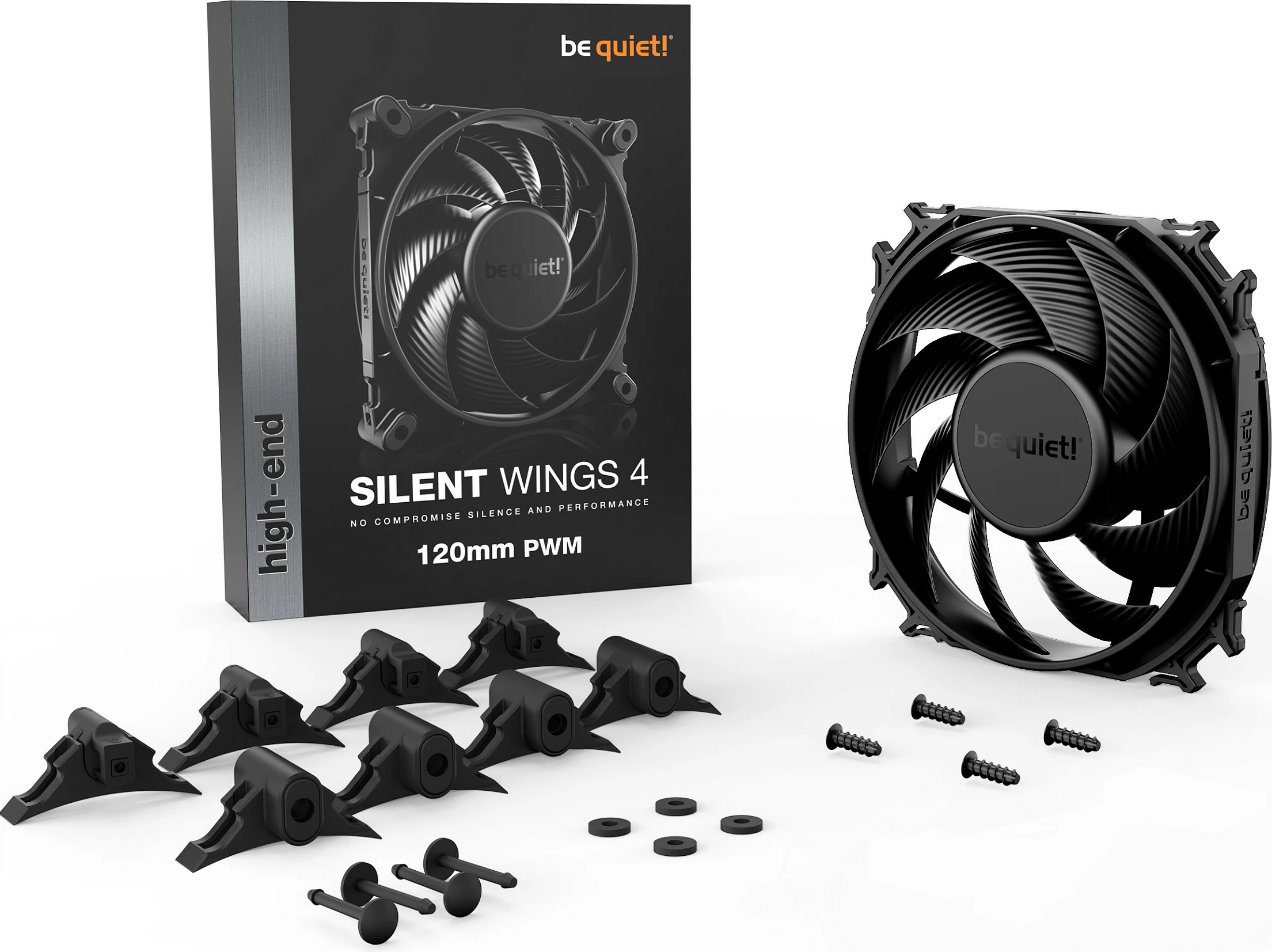 Ventilator Be Quiet! SILENT WINGS 4, 120mm PWM, 1600 RPM, i zi