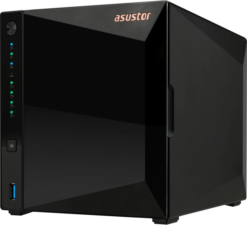 NAS Asustor DRIVESTOR 4 Pro Gen2 AS3304T V2, Realtek, RTD1619B, 2 GB, DDR4, ADM, e zezë