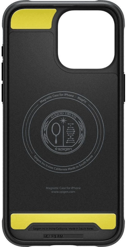 Mbështjellës Spigen Rugged Armor MagSafe për iPhone 15 Pro Max, silikon, e zezë