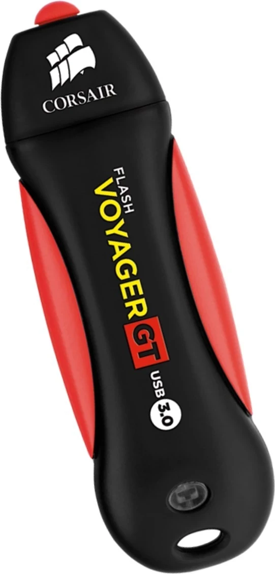 USB Flash Corsair Voyager GT, 256GB, USB 3.0, ngjyrë zi-kuq
