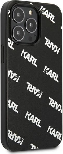 Mbështjellës Karl Lagerfeld KLHCP13LPULMBK3 për iPhone 13/13 Pro, hardcase, i zi