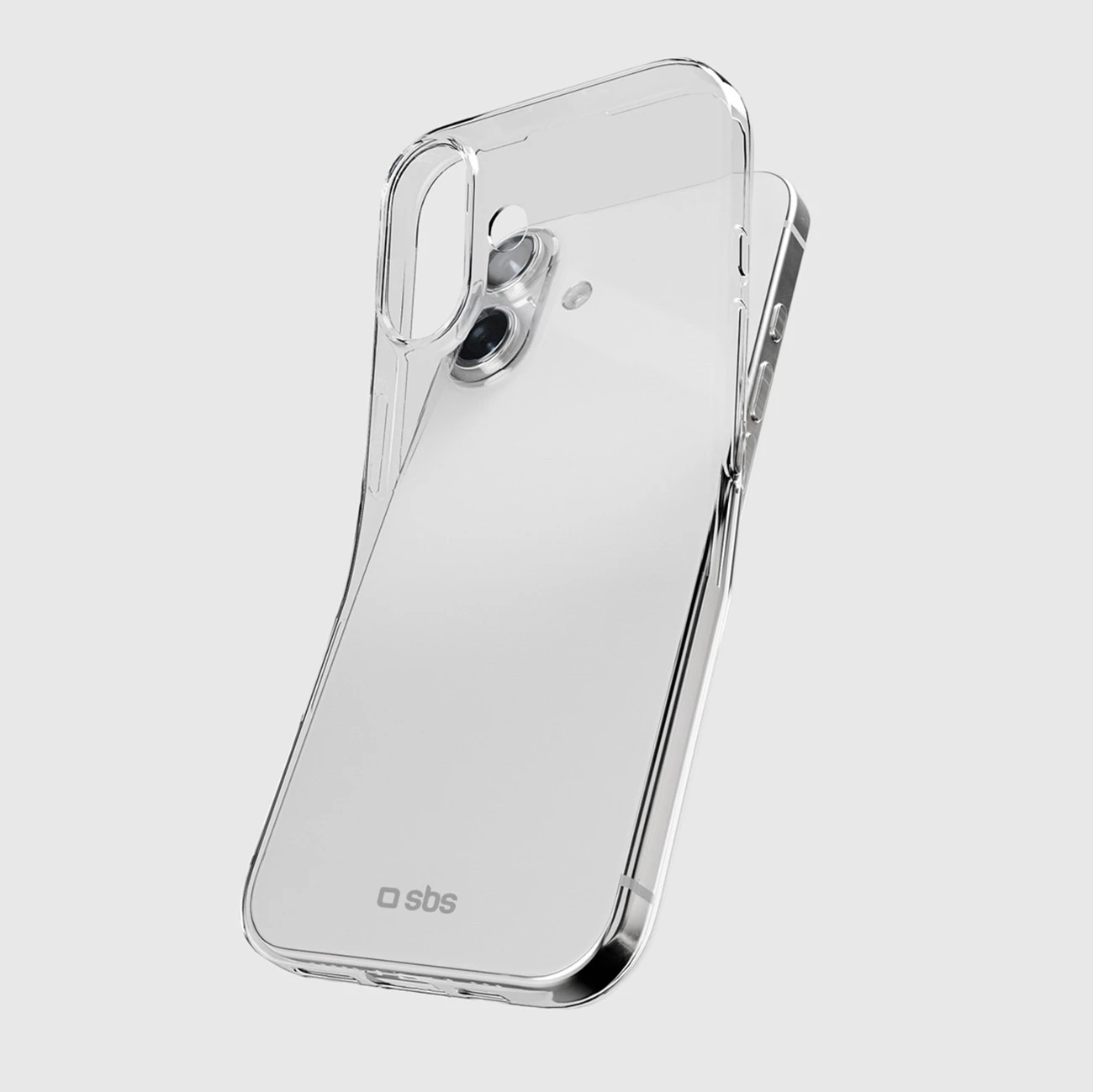 Mbështjellës SBS Skinny Cover për iPhone 17, TPU, ultra i hollë, transparent
