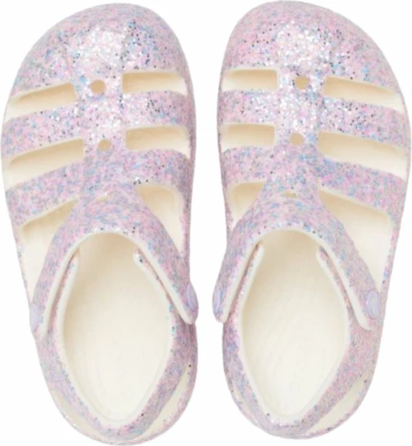 Sandale për fëmijë Crocs Classic Glitter Fisherman 212644 0WV, rozë [Madhësia: 23 - 24]