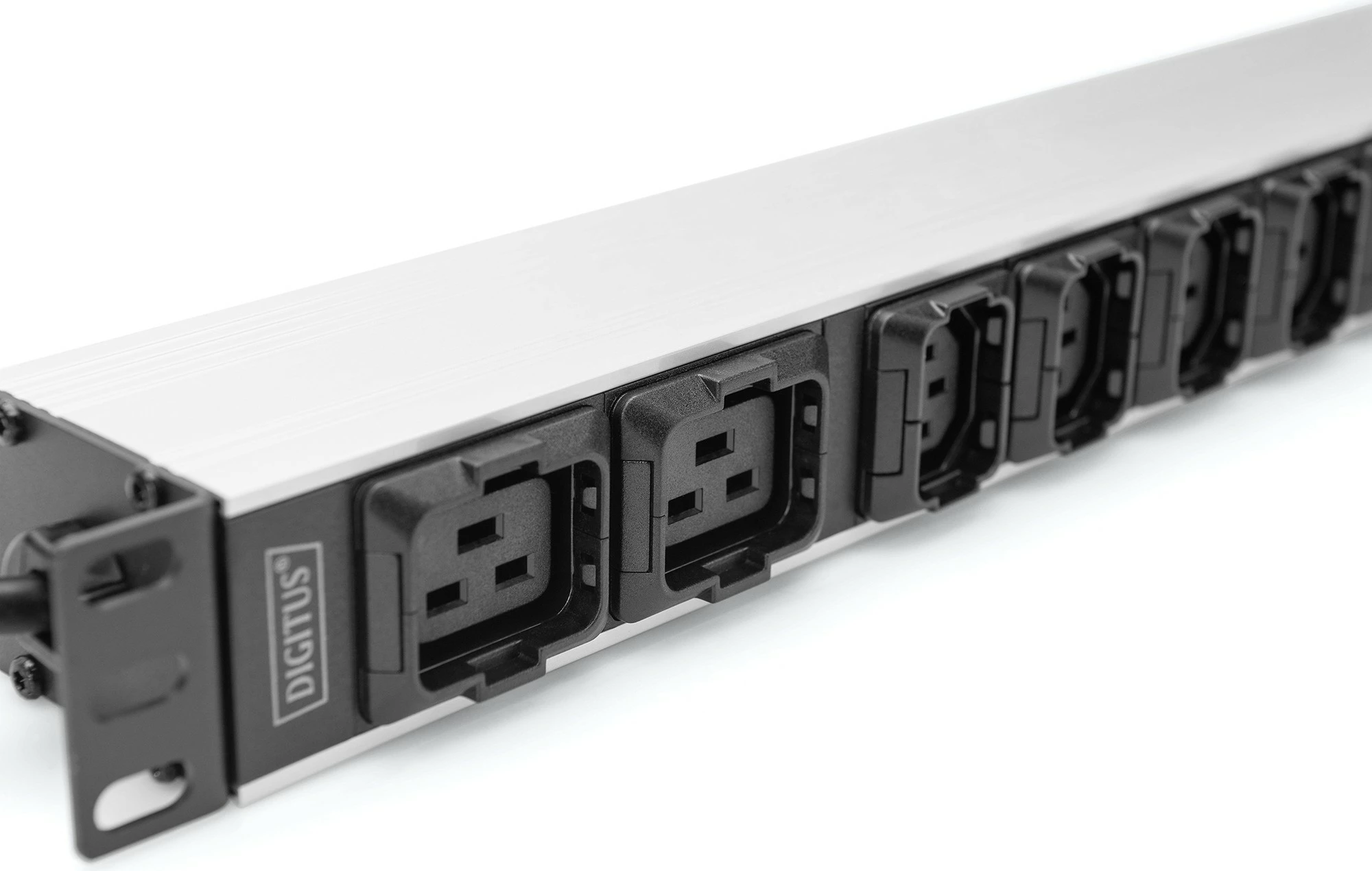 PDU Digitus 1U, 8x C13, 2x C19, alumini