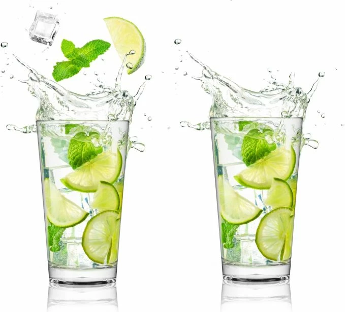 Set gotash koktejli të larta BRUNNER Complete 0830165N.C71, 40 cl, polikarbonat, transparente, set 2 copë