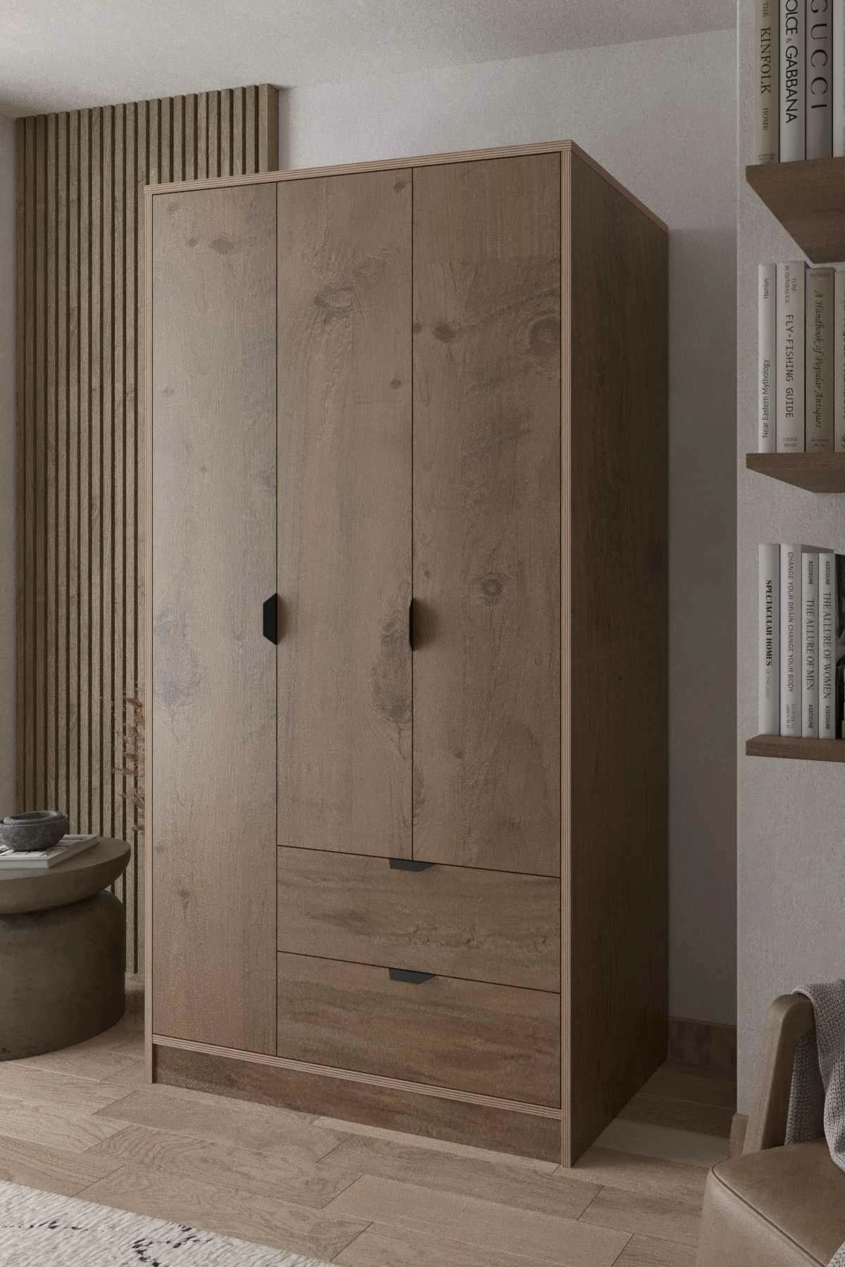 Dollap Skye Decor Arden 3, ngjyrë Atlas Pine