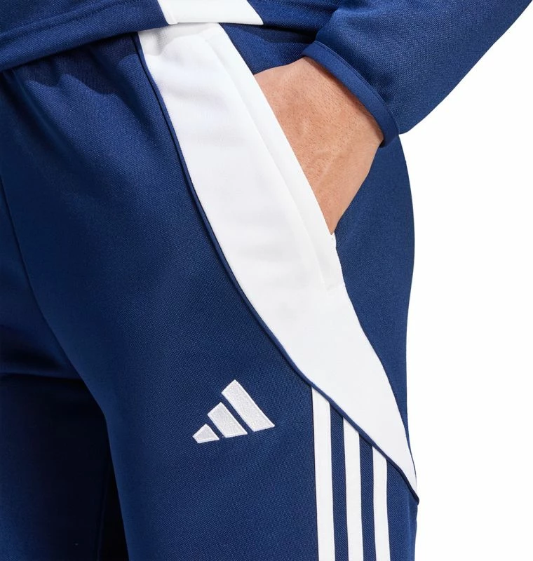 Pantallona sportive për femra adidas, blu marine