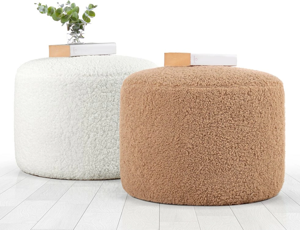 Puf Skylee, lëkurë artificiale, ngjyrë kafe, Atelier del Sofa