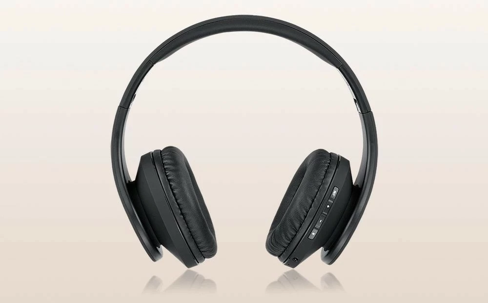 Kufje PowerLocus P2, Bluetooth 5.3, microSD, radio FM, të zeza